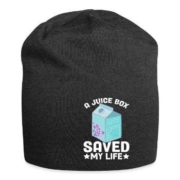 Une boîte de jus m’a sauvé la vie 9 - Bonnet en jersey - charbon - Devant