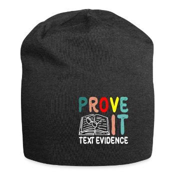 Prouvez-le, preuve textuelle 35 - Bonnet en jersey - charbon - Devant