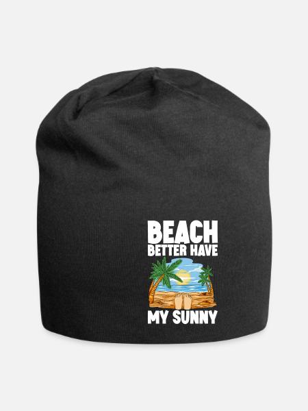 Beach Better Have My Sunny - Jersey-Beanie - Schwarz