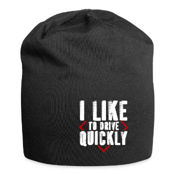 I Like To Drive Quickly 4 - Jersey-Beanie - Schwarz - Vorne