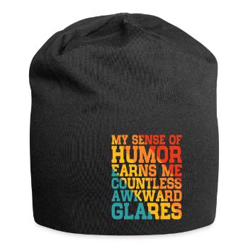 My Sense Of Humor Earns Me Countless Glares - Jersey Beanie - black - Front