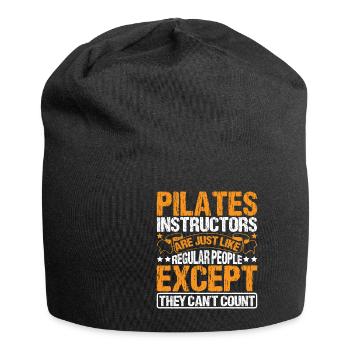 Pilates Instructors Can't Count 2 - Jersey Beanie - black - Front