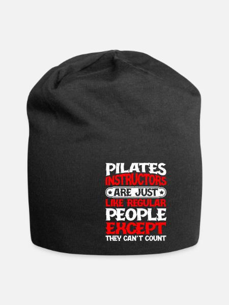 Pilates Instructors Can't Count - Jersey Beanie - black