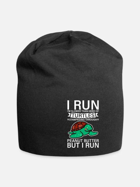 I Run, I'm Slower Than Herd Of Turtles 4 - Jersey-Beanie - Schwarz