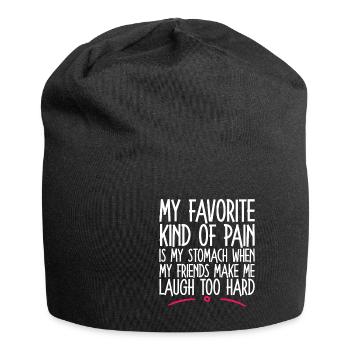 When My Friends Make Me Laugh Too Hard 2 - Jersey Beanie - black - Front