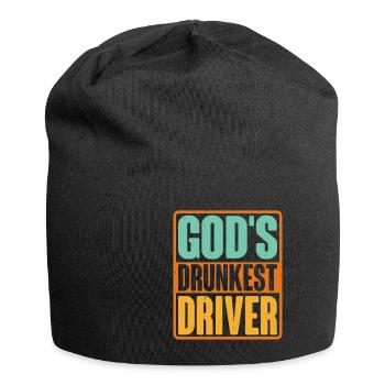 Le conducteur le plus ivre de Dieu 5 - Bonnet en jersey - noir - Devant