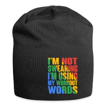I'm Not Swearing I'm Using My Workout Words 6 - Jersey-Beanie - Schwarz - Vorne