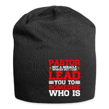 Pastor, Not A Miracle Worker 5 - Jersey-Beanie - Schwarz - Vorne