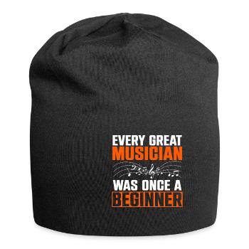 Every Musician Was Once A Beginner Orchester - Jersey-Beanie - Schwarz - Vorne