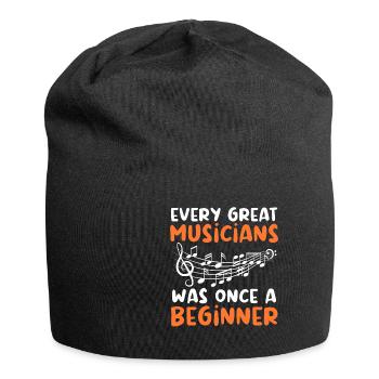Every Musician Was Once A Beginner Orchester - Jersey-Beanie - Schwarz - Vorne