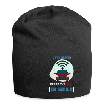 Camping Camper Outdoor Sommer Design - Jersey-Beanie - Schwarz - Vorne