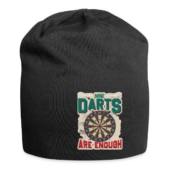 Dart & Bier Lustiger Darts Spruch - Jersey-Beanie - Schwarz - Vorne
