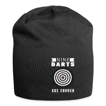 Dart & Bier Lustiger Darts Spruch - Jersey-Beanie - Schwarz - Vorne
