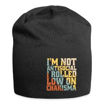 I'm Not Antisocial, I Rolled Low On Charisma 6 - Jersey Beanie - black - Front