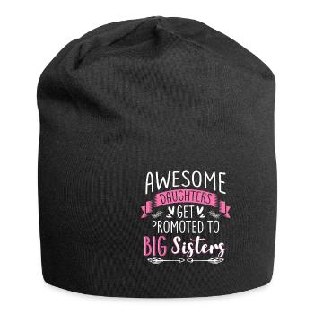 Awesome Daughters Get Promoted To Sister Family - Jersey-Beanie - Schwarz - Vorne