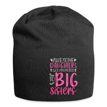 Awesome Daughters Get Promoted To Sister Family - Jersey-Beanie - Schwarz - Vorne