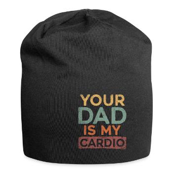 Ton père est mon Cardio Sport Fitness Energy Gym - Bonnet en jersey - noir - Devant