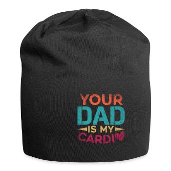 Ton père est mon Cardio Sport Fitness Energy Gym - Bonnet en jersey - noir - Devant