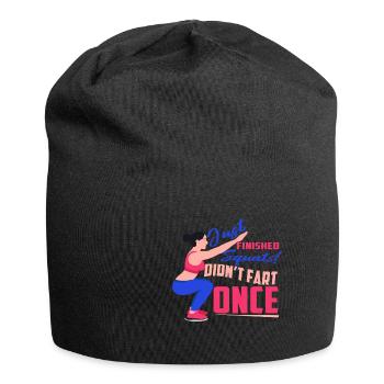 Bodybuilder Kraftsport Fitness Motiv - Jersey-Beanie - Schwarz - Vorne