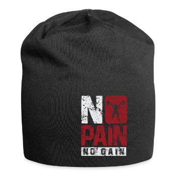 Bodybuilder Kraftsport Fitness Motiv - Jersey-Beanie - Schwarz - Vorne