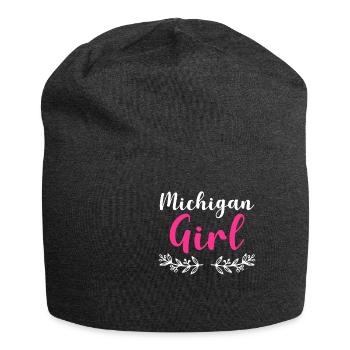 Michigan Girl City State American Town Country - Jersey Beanie - charcoal grey - Front