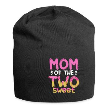Mom Of The Two Sweet Proud Mother Mama - Jersey Beanie - black - Front