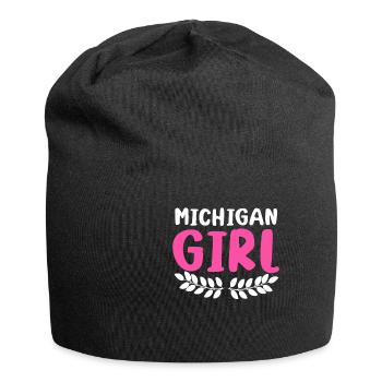 Michigan Girl City State American Town Country - Jersey Beanie - black - Front
