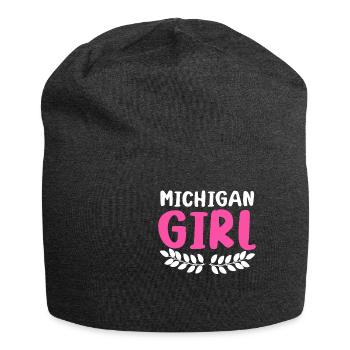 Michigan Girl City State American Town Country - Jersey Beanie - charcoal grey - Front