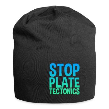 Stop Plate Tectonics - Jersey Beanie - black - Front
