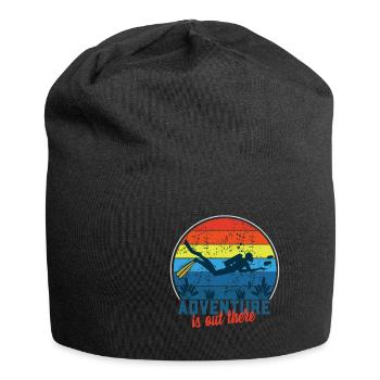 Taucher Tauchen Design Schnorcheln - Jersey-Beanie - Schwarz - Vorne