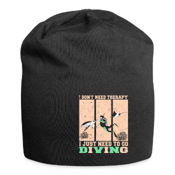 Taucher Tauchen Design Schnorcheln - Jersey-Beanie - Schwarz - Vorne