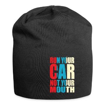 Tuning Spruch für Motorsport / Auto Fans - Jersey-Beanie - Schwarz - Vorne