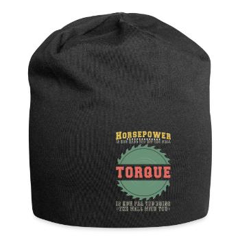 Tuning Spruch für Motorsport / Auto Fans - Jersey-Beanie - Schwarz - Vorne