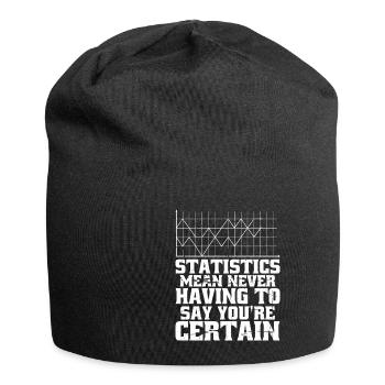 Statistics - Never Having To Say You're Certain 10 - Jersey Beanie - black - Front