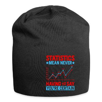 Statistics - Never Having To Say You're Certain 8 - Jersey Beanie - black - Front