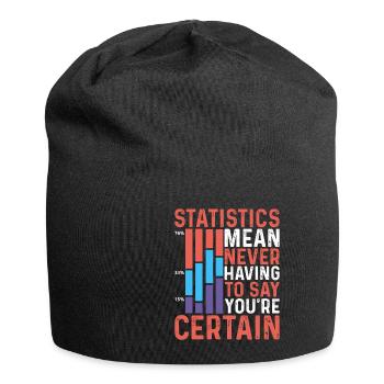 Statistics - Never Having To Say You're Certain 9 - Jersey Beanie - black - Front