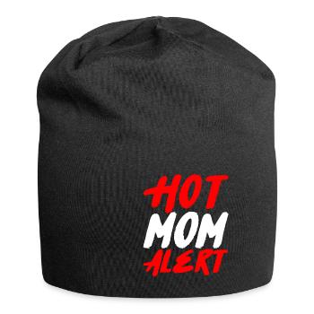 Hot Mom Alert 2 - Jersey Beanie - black - Front