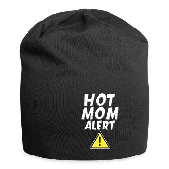 Hot Mom Alert 4 - Jersey Beanie - black - Front