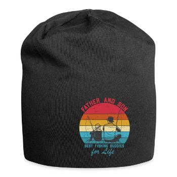 Lustiger Angler Fischer Spruch Angeln - Jersey-Beanie - Schwarz - Vorne