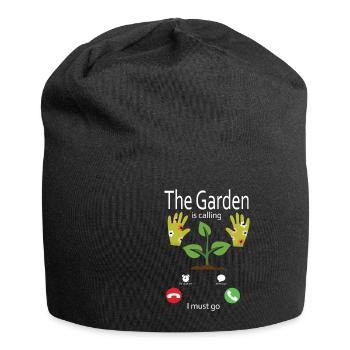 Garten Motiv Gärtner & Gärtnerin Spruch - Jersey-Beanie - Schwarz - Vorne