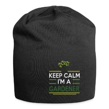 Garten Motiv Gärtner & Gärtnerin Spruch - Jersey-Beanie - Schwarz - Vorne