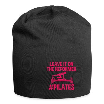Leave It On The Reformer #Pilates 2 - Jersey-Beanie - Schwarz - Vorne