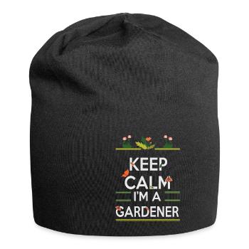 Garten Motiv Gärtner & Gärtnerin Spruch - Jersey-Beanie - Schwarz - Vorne