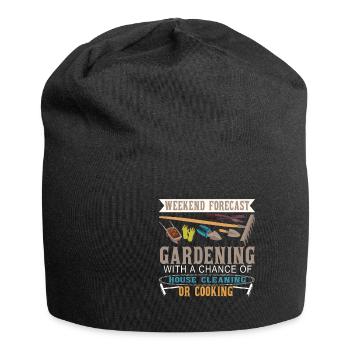 Garten Motiv Gärtner & Gärtnerin Spruch - Jersey-Beanie - Schwarz - Vorne