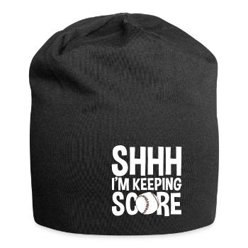 Chut, je garde le score 2 - Bonnet en jersey - noir - Devant