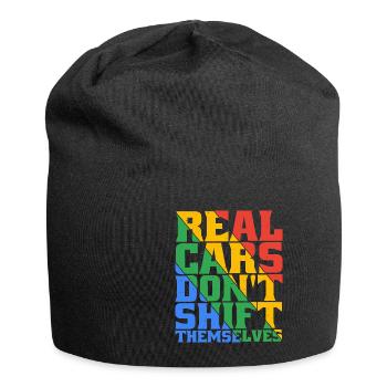 Real Cars Don't Shift Themselves 5 - Jersey-Beanie - Schwarz - Vorne