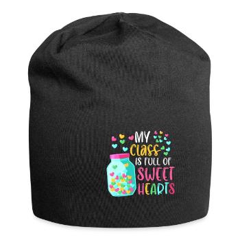 Ma classe est pleine d’école de professeurs de cœurs doux - Bonnet en jersey - noir - Devant