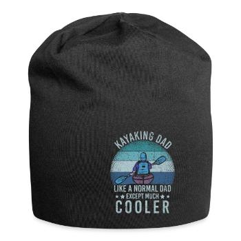 Kayaking Dad Like A Normal Dad Except More Cooler - Jersey Beanie - black - Front