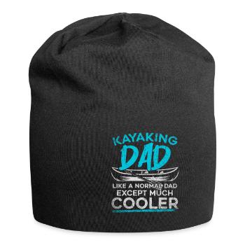 Kayaking Dad Like A Normal Dad Except More Cooler - Jersey Beanie - black - Front