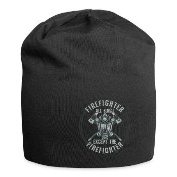 Feuerwehrmann Feuerwehr & Sprüche - Jersey-Beanie - Schwarz - Vorne